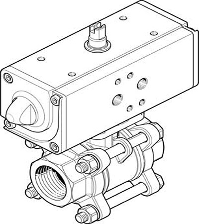 VZBA-11/2"-GG-63-T-22-F0507-V4V4T-PP60-R-90-C, Festo