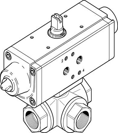 VZBA-3/4"-GGG-63-32T-F0405-V4V4T-PS30-R-90-4-C, Festo