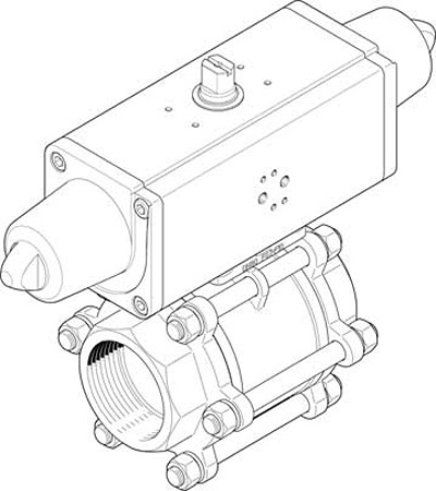 VZBA-3"-GG-63-T-22-F0710-V4V4T-PS180-R-90-4-C, Festo