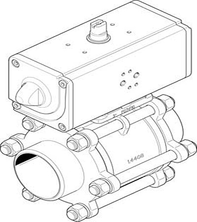 VZBA-3"-WW-63-T-22-F0710-V4V4T-PP180-R-90-C, Festo