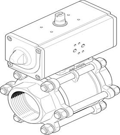 VZBA-4"-GG-63-T-22-F10-V4V4T-PP240-R-90-C, Festo